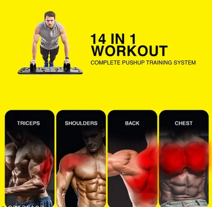 Push Up Board 14 in 1 Body Building Push Up Support Fitness Bar Home Gym Equipment